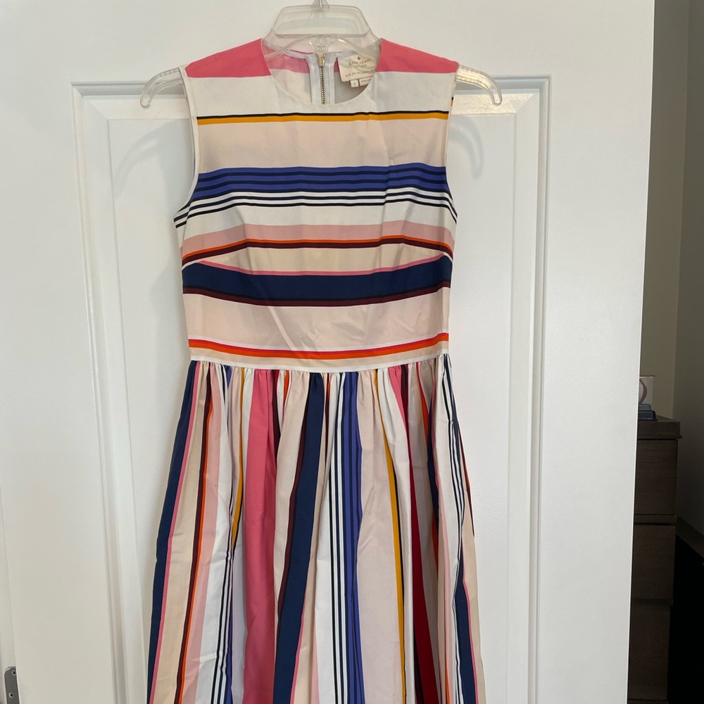 Kate Spade Striped Midi Dress